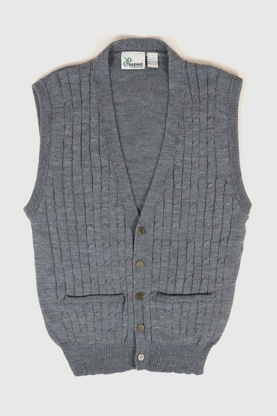 Vintage Grey Sweater Vest