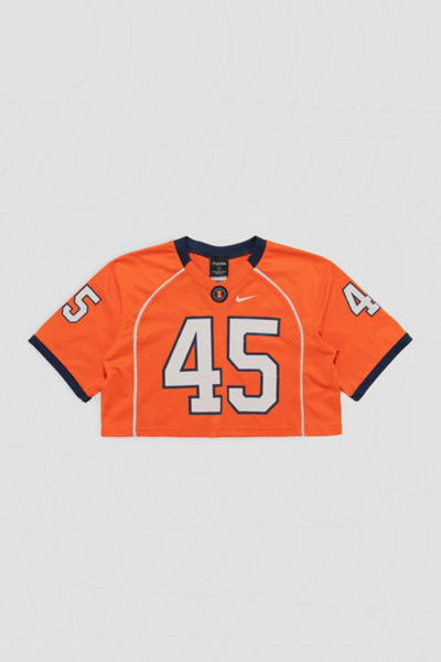 Frankie Collective Rework Illinois Fighting Illini Crop Football Jersey