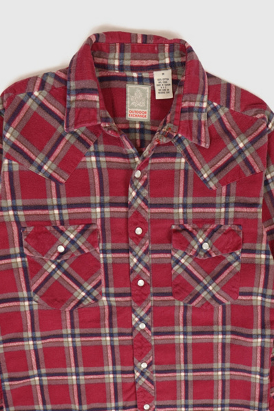 Vintage Flannel Snap Button Shirt