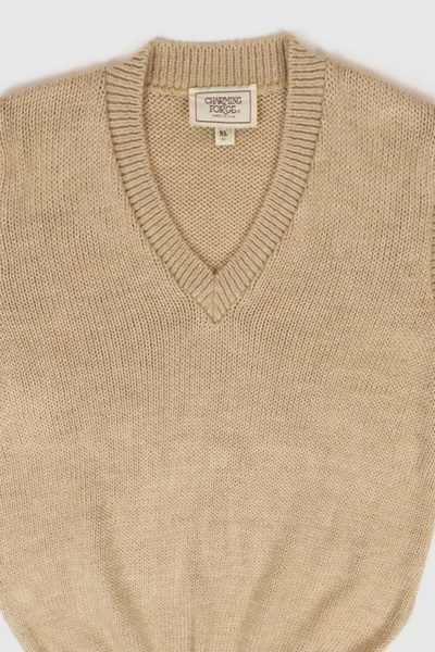 Vintage Beige Sweater Vest