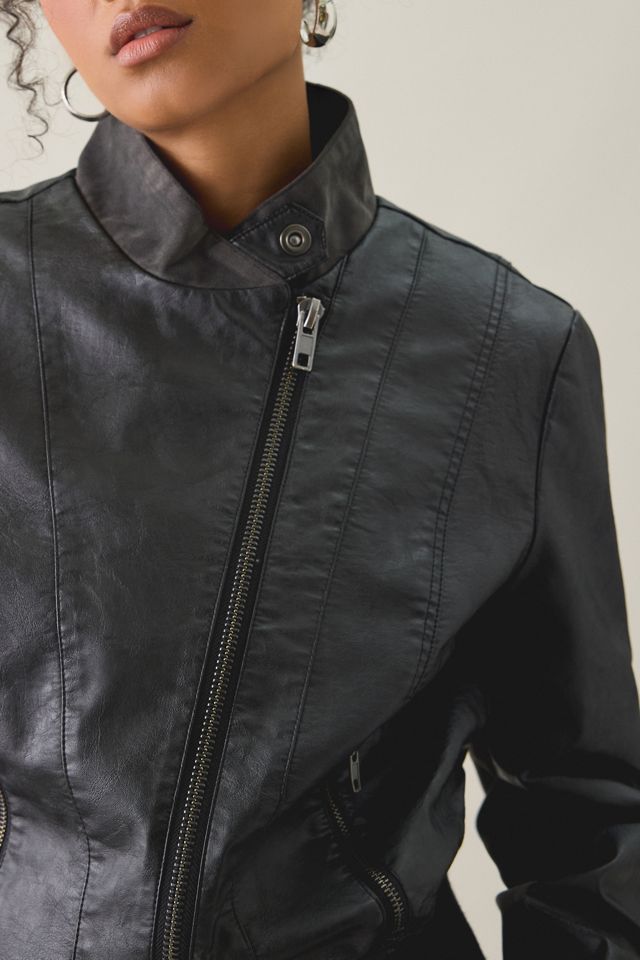 BDG Murphy Asymmetric Faux Leather Moto Jacket #2