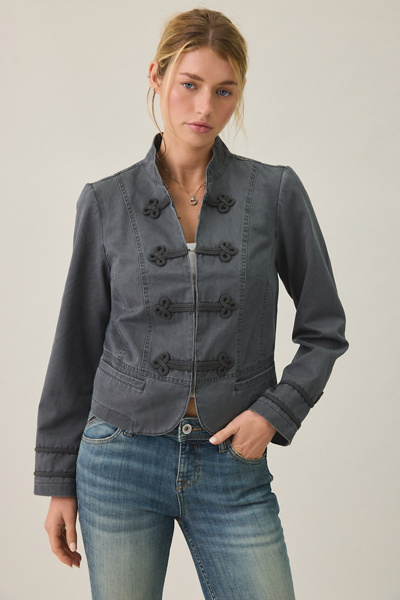 Kimchi Blue Ryder Frog Fastening Military Jacket