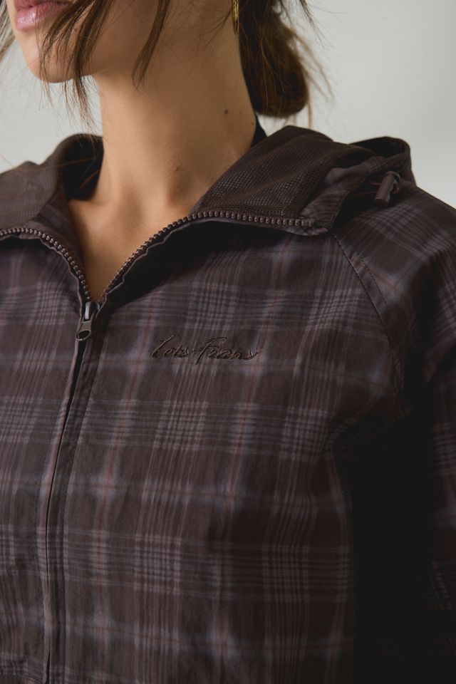 iets frans… Carter Check Full-Zip Waterproof Windbreaker Jacket #1