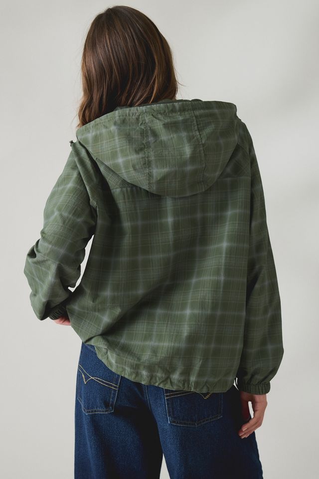 iets frans… Carter Check Full-Zip Waterproof Windbreaker Jacket #1
