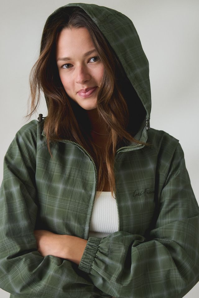iets frans… Carter Check Full-Zip Waterproof Windbreaker Jacket #2