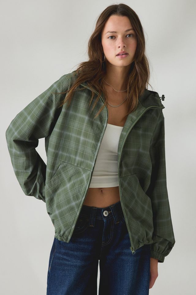 iets frans… Carter Check Full-Zip Waterproof Windbreaker Jacket #4