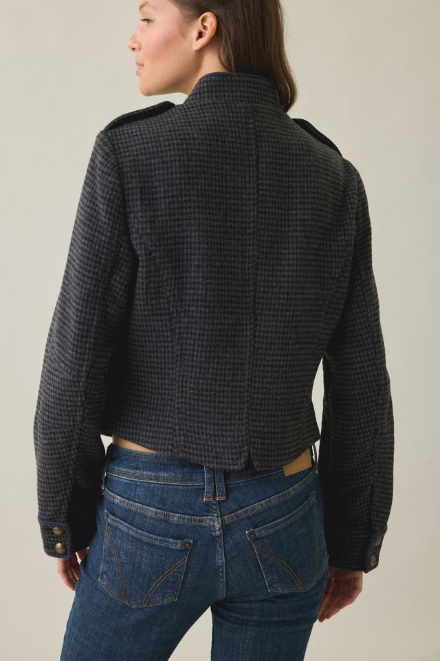 UO Beverly Wool Blend Asymmetric Band Jacket #2