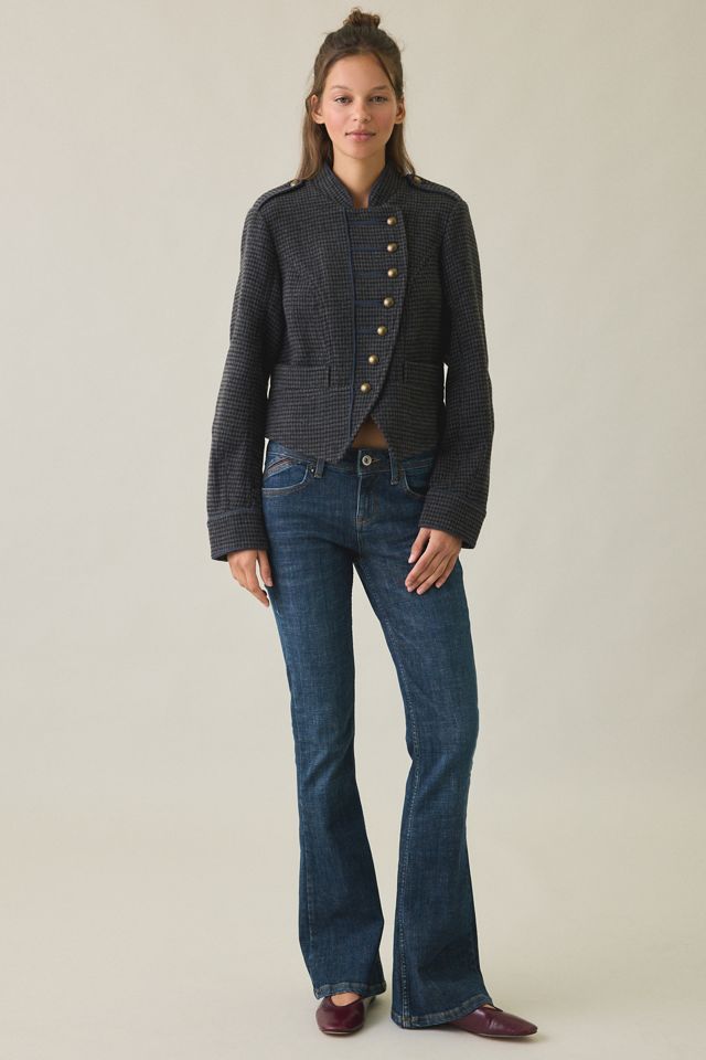 UO Beverly Wool Blend Asymmetric Band Jacket #3