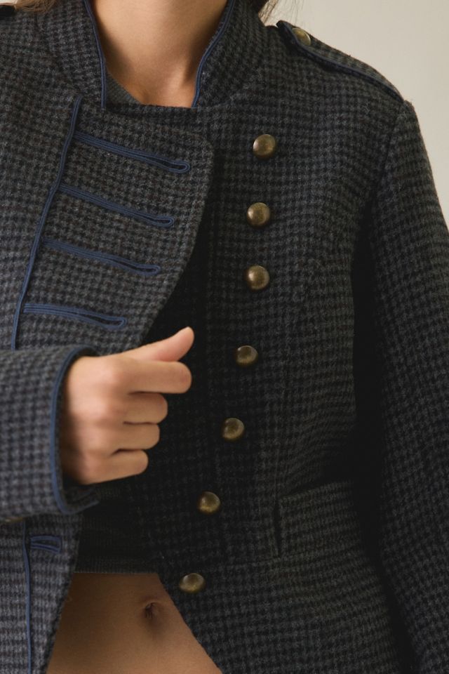 UO Beverly Wool Blend Asymmetric Band Jacket #4
