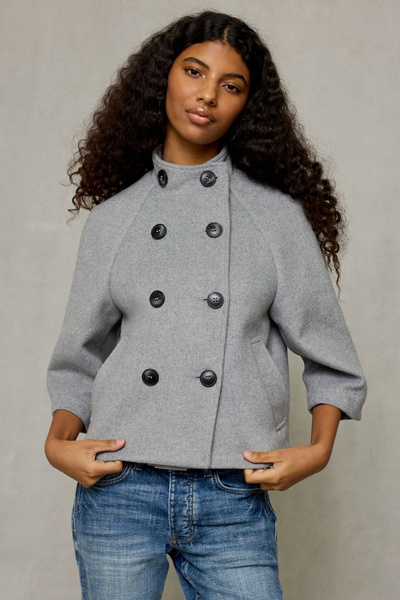 Kimchi Blue Viv Shrunken Swing Peacoat