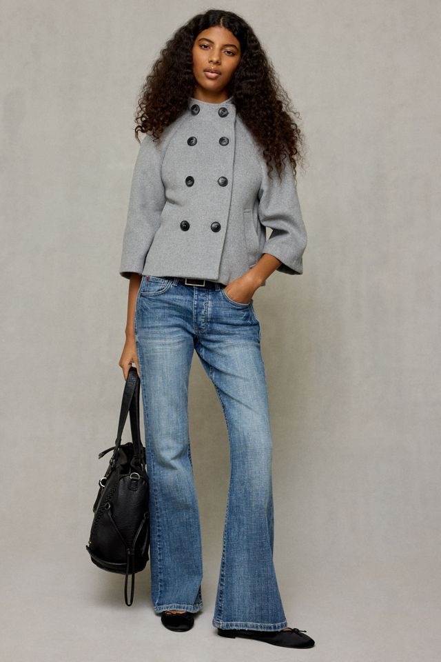 Kimchi Blue Viv Shrunken Swing Peacoat #4