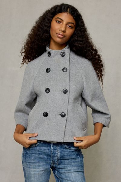 Kimchi Blue Viv Shrunken Swing Peacoat
