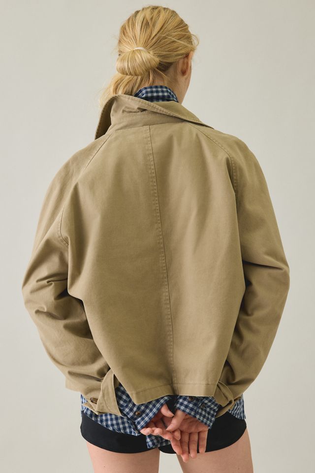 BDG Scout Cotton Double Breasted Cropped Trench Coat #3