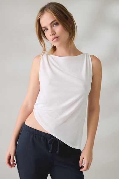 Out From Under Stormy Asymmetric Twisted Boatneck Tank Top