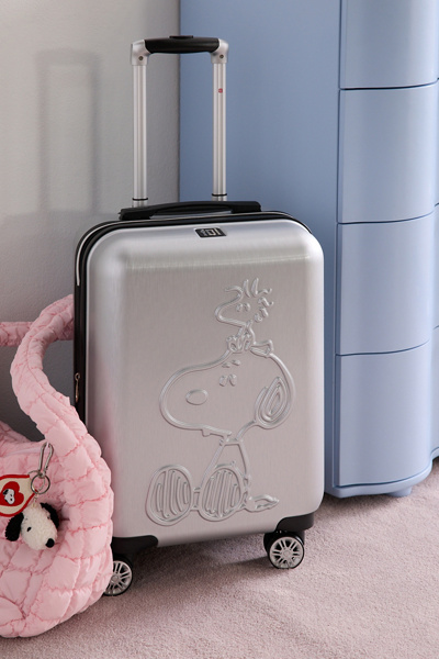 FŪL Peanuts Snoopy & Woodstock Hard Shell Rolling Luggage