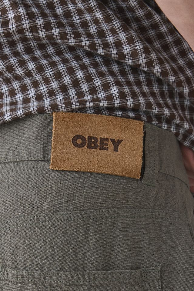 Short baggy en lin Devin OBEY #2