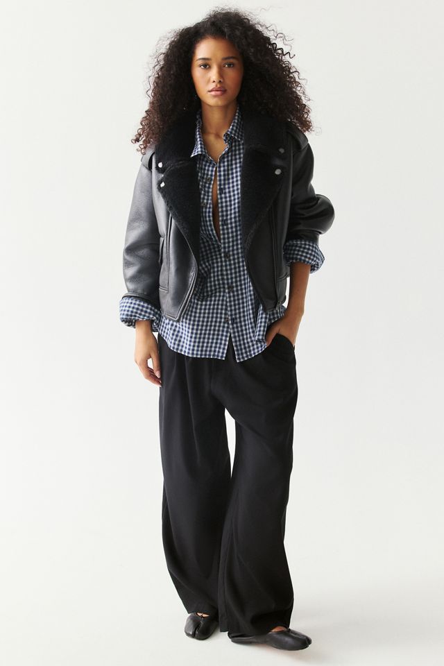 UGG Finnian LuxeFluff Moto Jacket #1