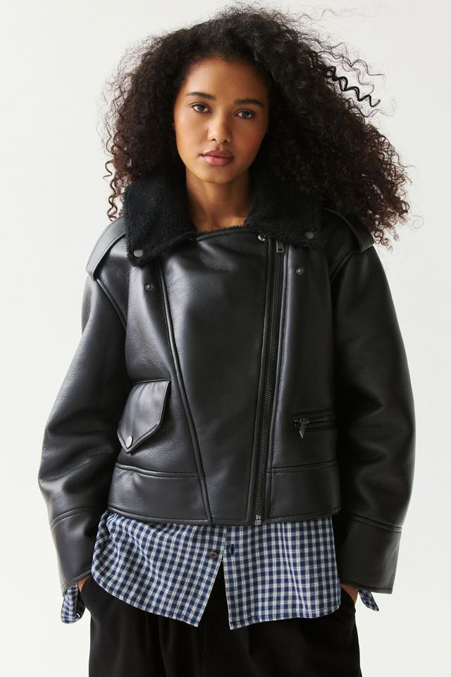 UGG Finnian LuxeFluff Moto Jacket #2