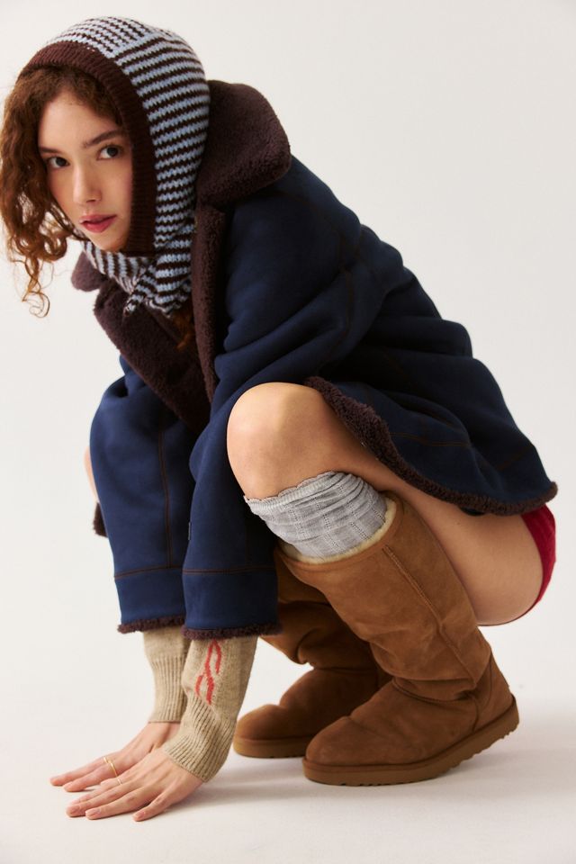 UGG Frankie Reversible Fleece + Faux Suede Trucker Jacket #3