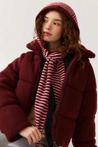 UGG Vareta Funnel Neck Knit Puffer Jacket