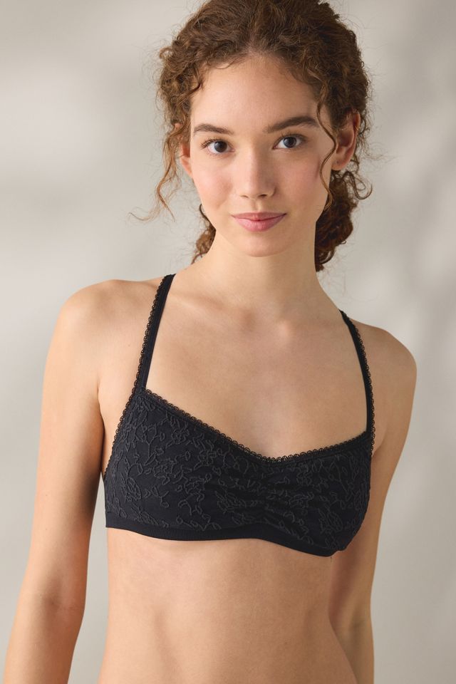 Bralette en tricot sans coutures à jacquard floral Simona Out From Under #1