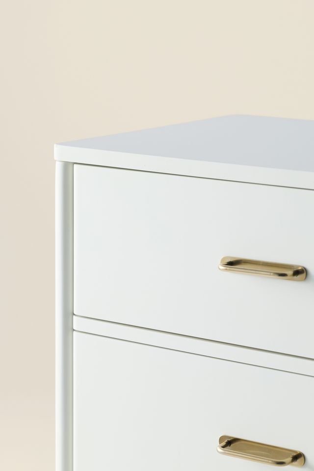 Doe Tall 4-Drawer Flip-Top Mirror Dresser #4