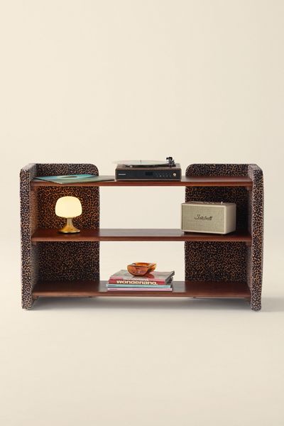 Jane Velvet Upholstered Media Storage Console