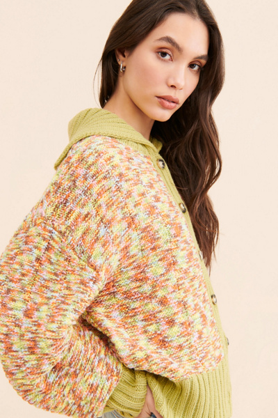 Native Youth Cypher Patterned Cardigan