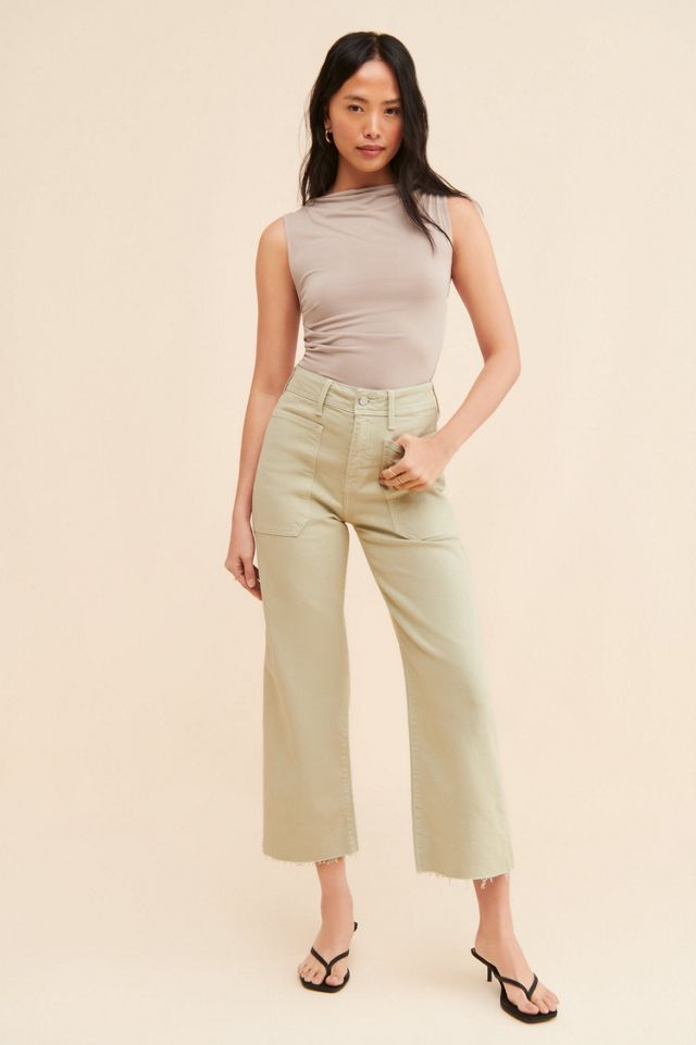 JUST BLACK DENIM High Rise Utility Wide Leg Jean #3
