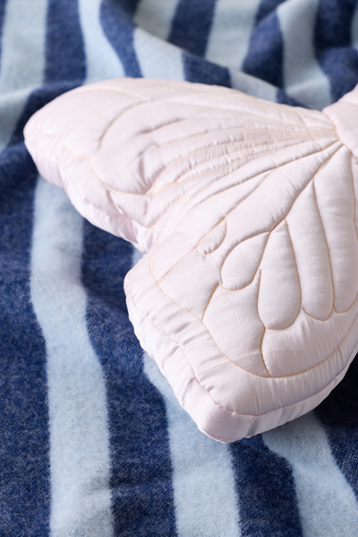 Mari Floppy Butterfly Shaped Satin Throw Pillow