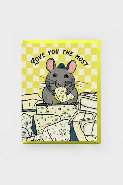 Boss Dotty Cheese Mouse Love Card
