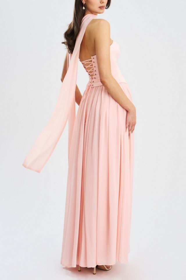 Miss Circle Qianna Corset High Slit Chiffon Dress #3