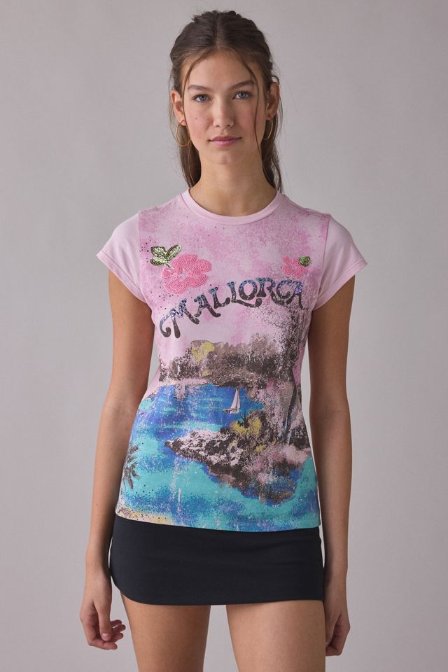 T-shirt graphique Spill The Tee Mallorca BDG #1