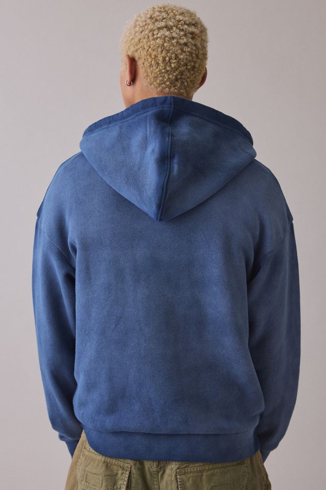 Standard Cloth Graphic Print Notch Neck Hoodie Sweatshirt #1
