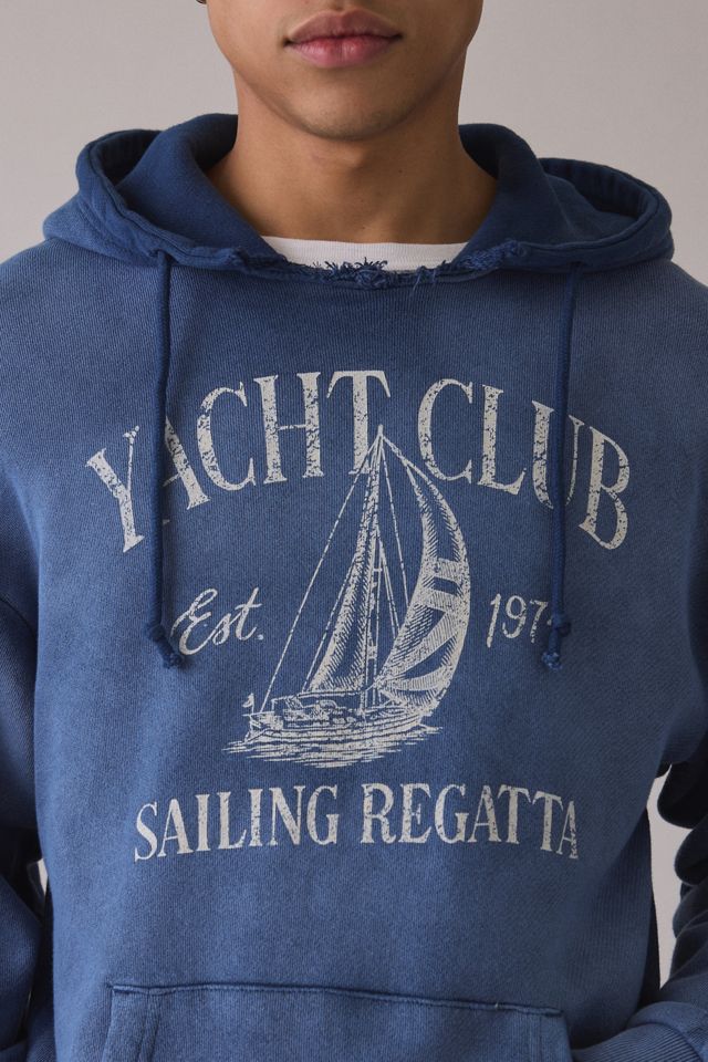 Standard Cloth Graphic Print Notch Neck Hoodie Sweatshirt #2