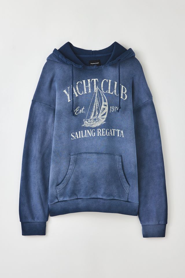 Standard Cloth Graphic Print Notch Neck Hoodie Sweatshirt #4