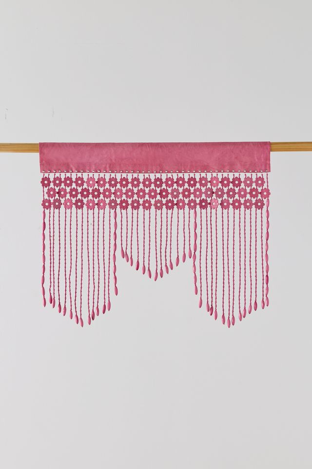 Daisy Beaded Window Valance #1