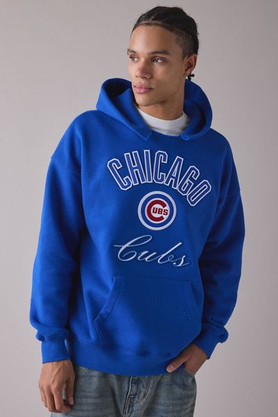 Pro Standard UO Exclusive MLB Team Logo Notched Collar Hoodie Sweatshirt