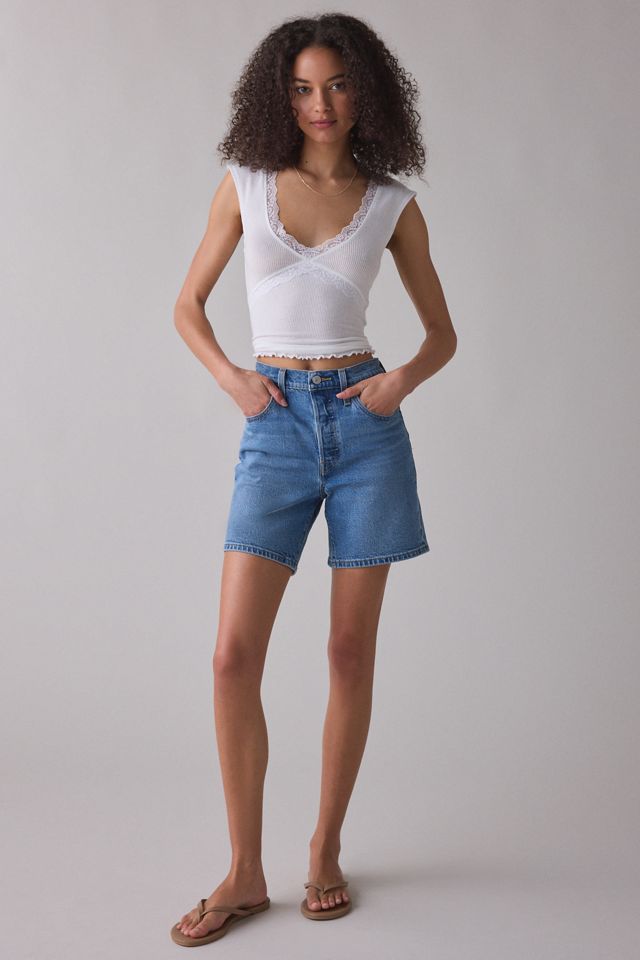 Levi’s® 501 Mid-Thigh Denim Shorts #4