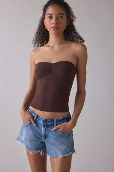 Kimchi Blue Leila Tie-Front Flyaway Hanky Hem Halter Top | Urban