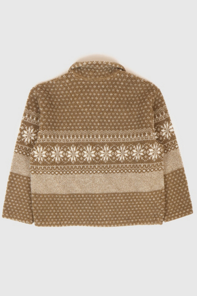 Vintage Snap Button Fleece Jacket