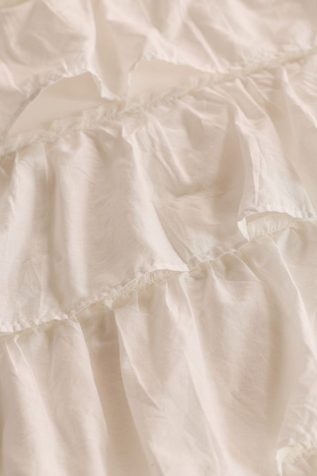 Waterfall Ruffle Cotton Voile Duvet Cover #3