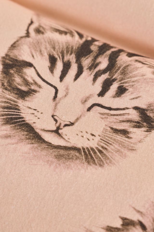 Cat Lady Printed Reversible Soft Tee Jersey Duvet Cover #3