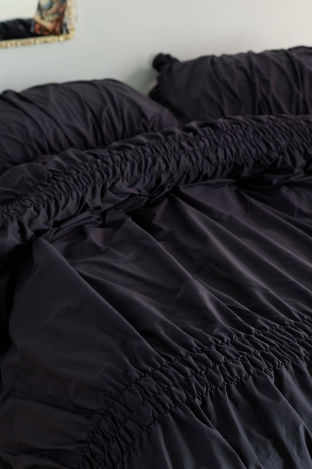 Housse de couette en percale de coton froncée Prairie #2