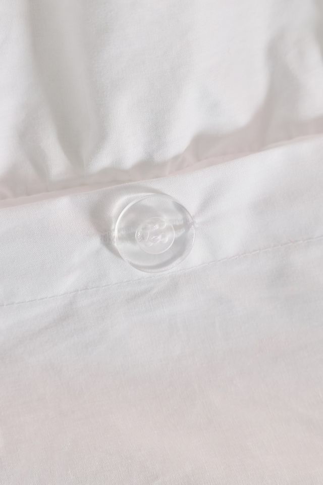 Prairie Ruched Cotton Percale Duvet Cover #4