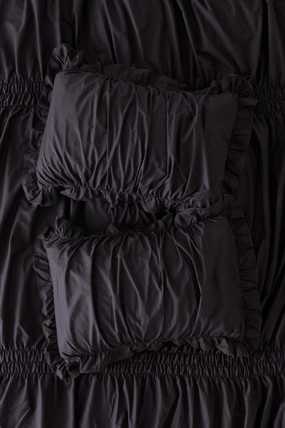Prairie Cinched Cotton Percale Sham Set