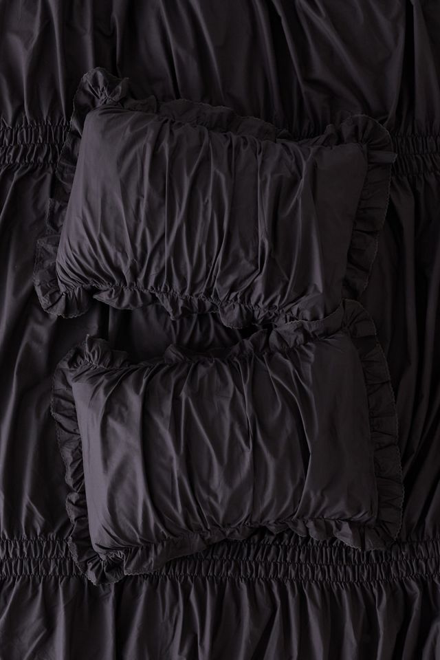 Prairie Ruched Cotton Percale Sham Set #1