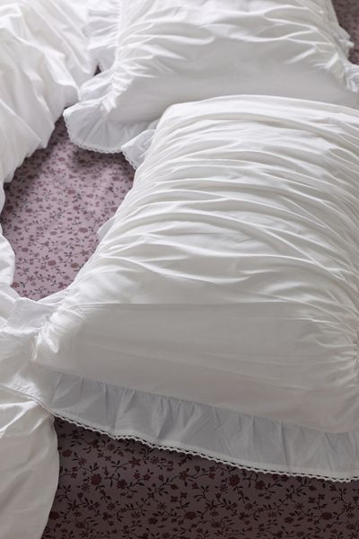 Ensemble de taies d'oreiller Prairie en percale de coton froncée