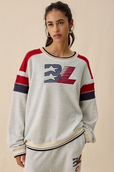 Boys Lie Champs Colorblock Thermal Crewneck Pullover
