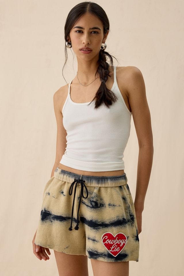 Boys Lie Cowboys Lie Tie-Dye Brushed Sweat Shorts #1